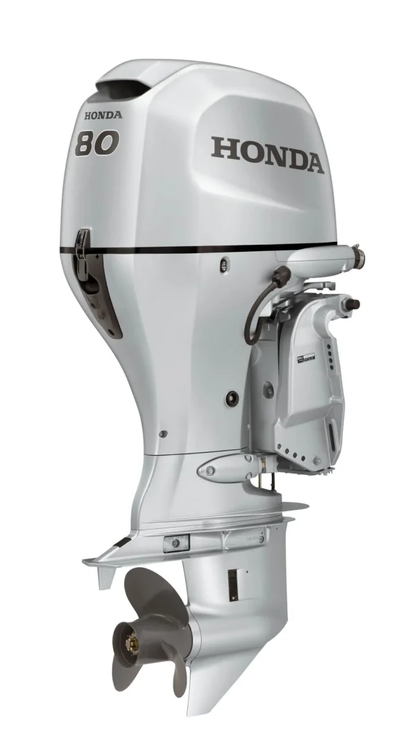 honda 80 hp long shaft bf80 lrtu (including remote control, gauges and propeller)