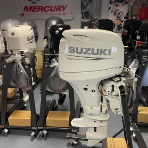 SHOP suzuki 60 hp long shaft df60 atl white (including remote control, gauges and propeller)